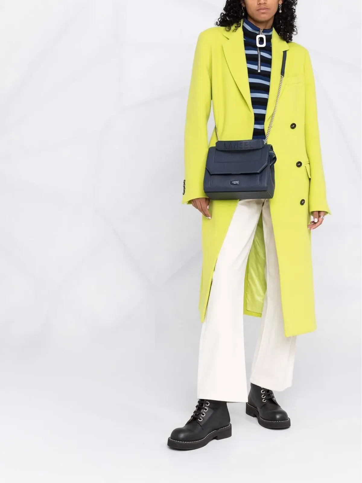 Lancel ロゴプリント レザートートバッグ - 画像2