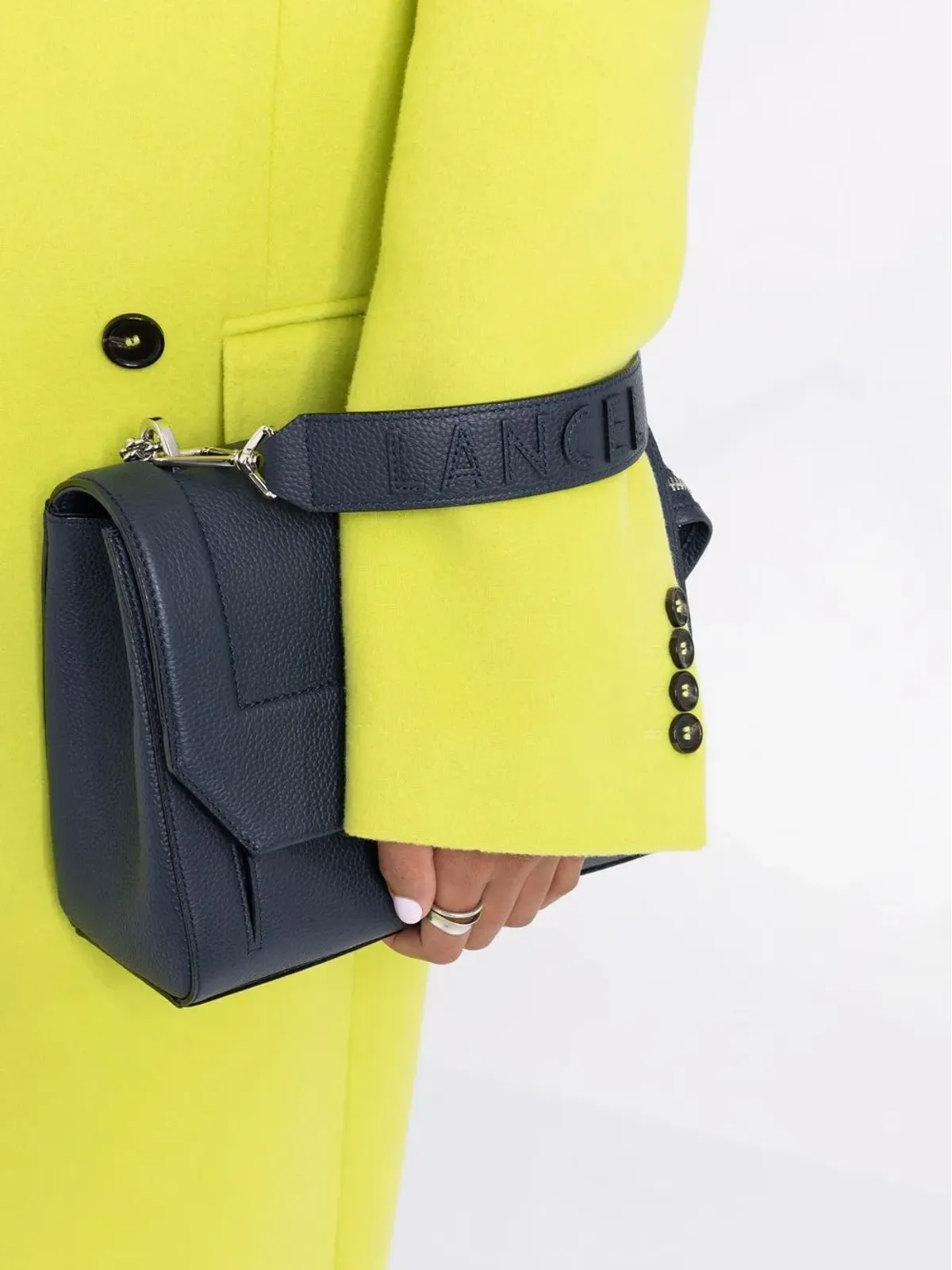Lancel ロゴプリント レザートートバッグ - 画像3