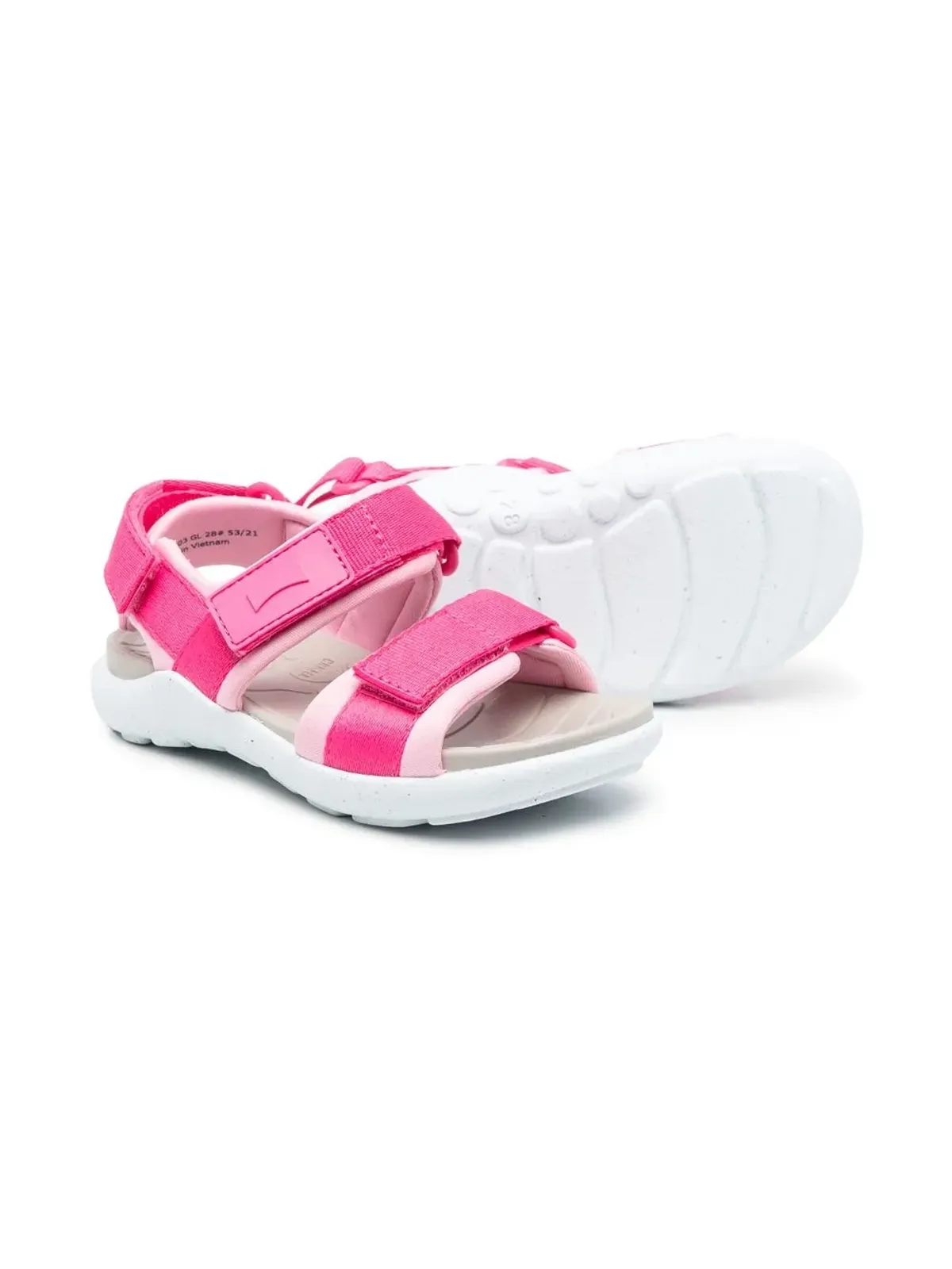 Camper Kids Wous タッチストラップサンダル - ピンク - 画像2