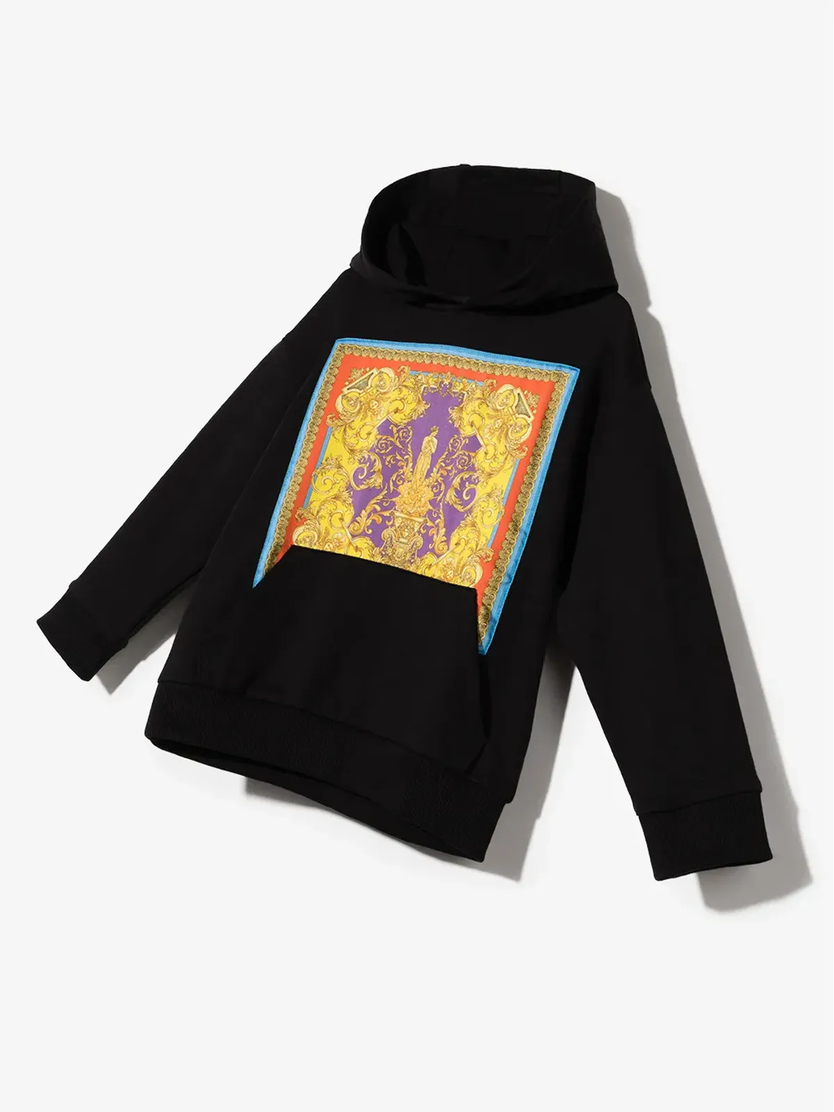 Versace Kids Barocco Goddess print hoodie - 画像2