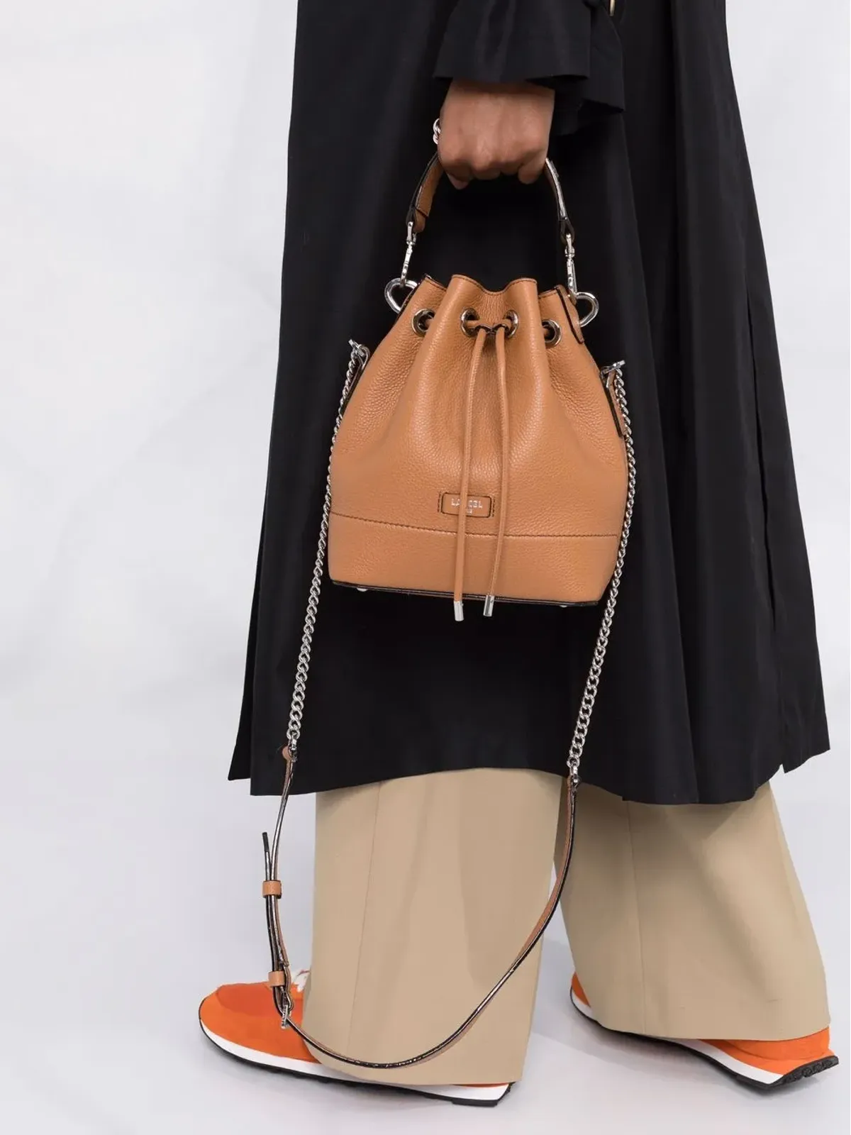 Lancel leather bucket bag - 画像3