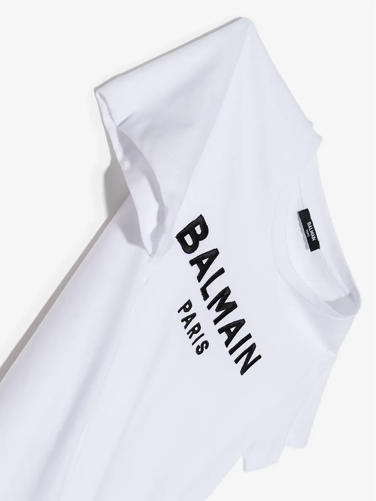 Balmain Kids TEEN ロゴプリント Tジャージドレス - ホワイト - 画像5