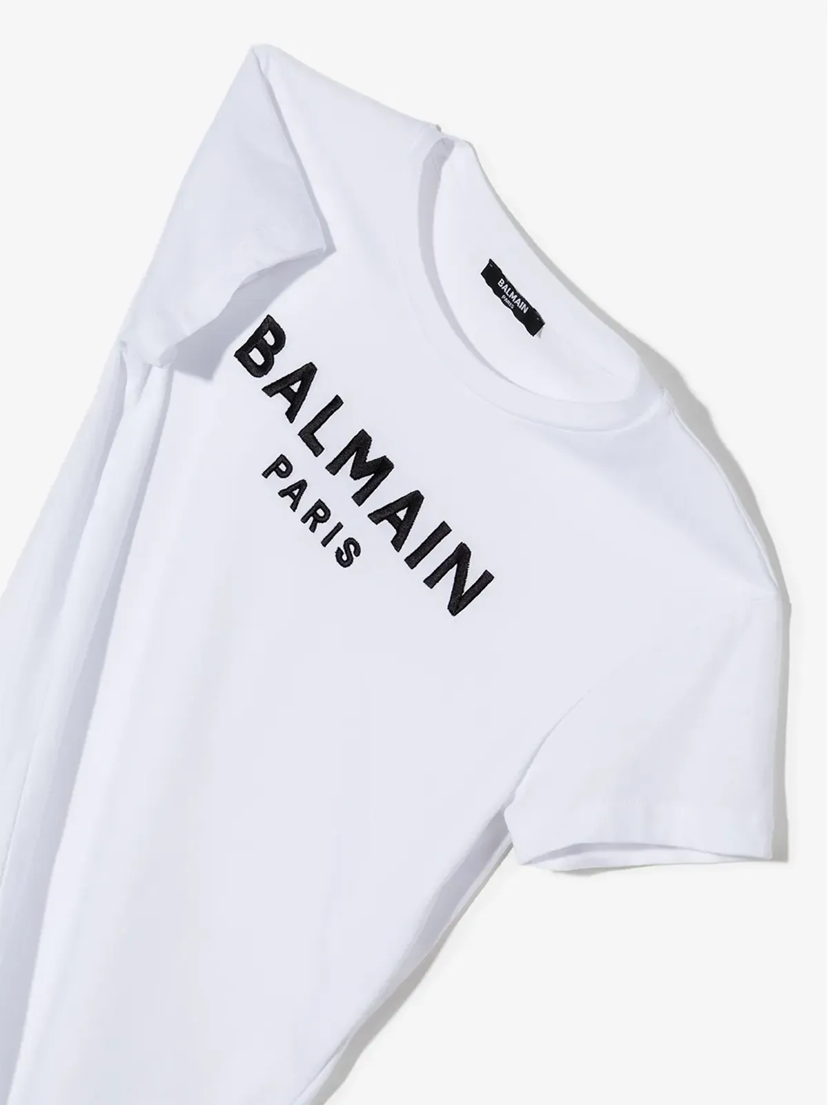Balmain Kids TEEN ロゴプリント Tジャージドレス - ホワイト - 画像3