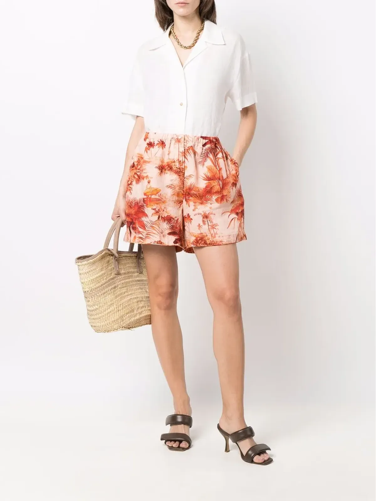 Alanui Hoo'okipa Toile De Jouy ショーツ - 画像2