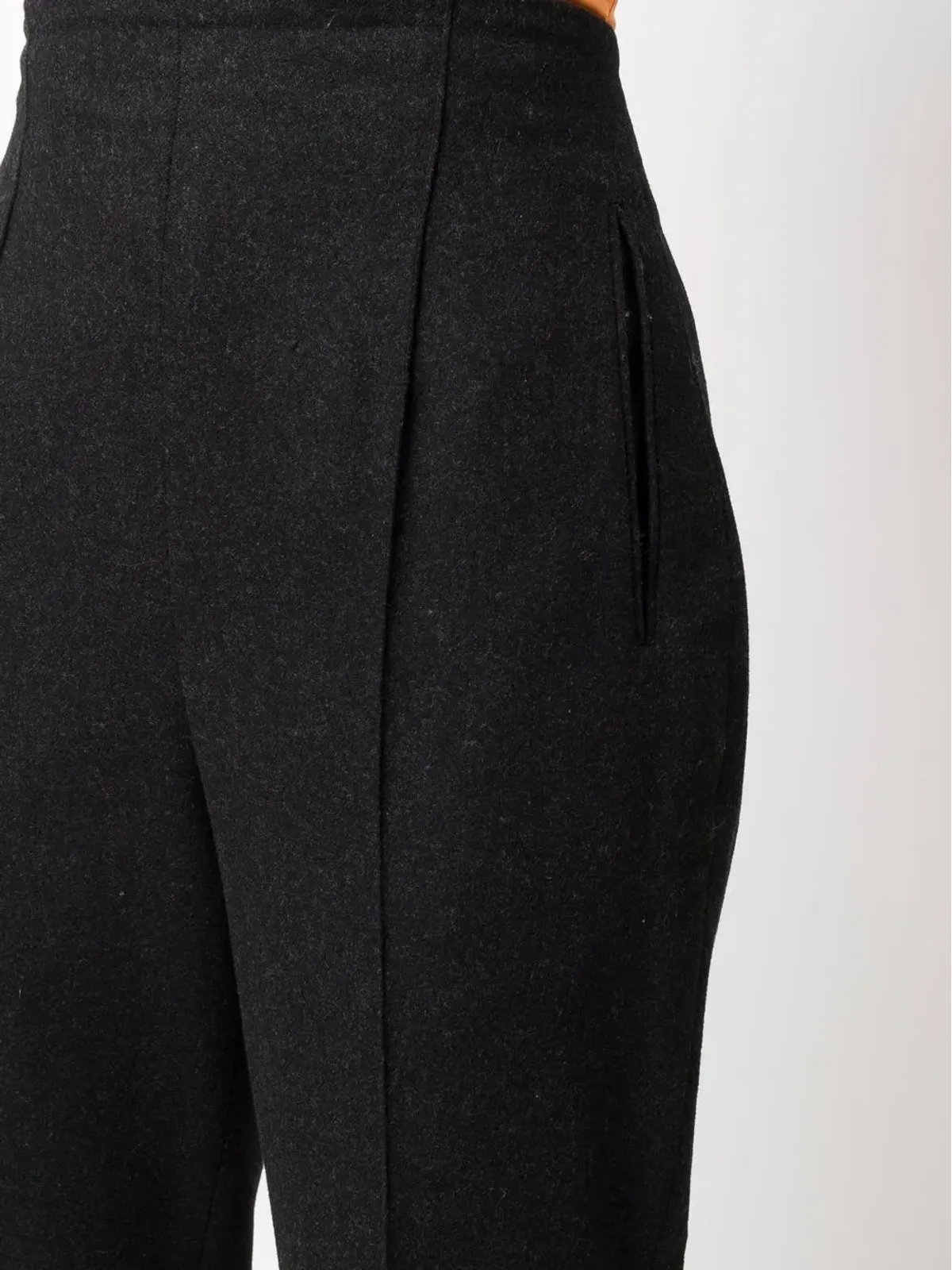 Dolce & Gabbana Pre-Owned 1990年代 ハイウエスト テーパードパンツ - グレー - 画像5