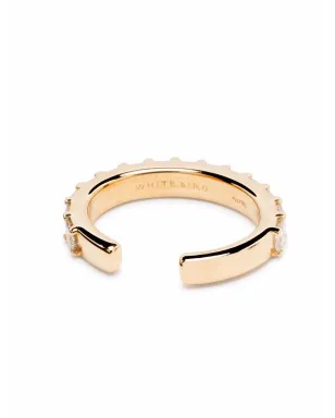 We by WHITEbIRD 18kt yellow gold Princess diamond ear cuff - サムネイル4