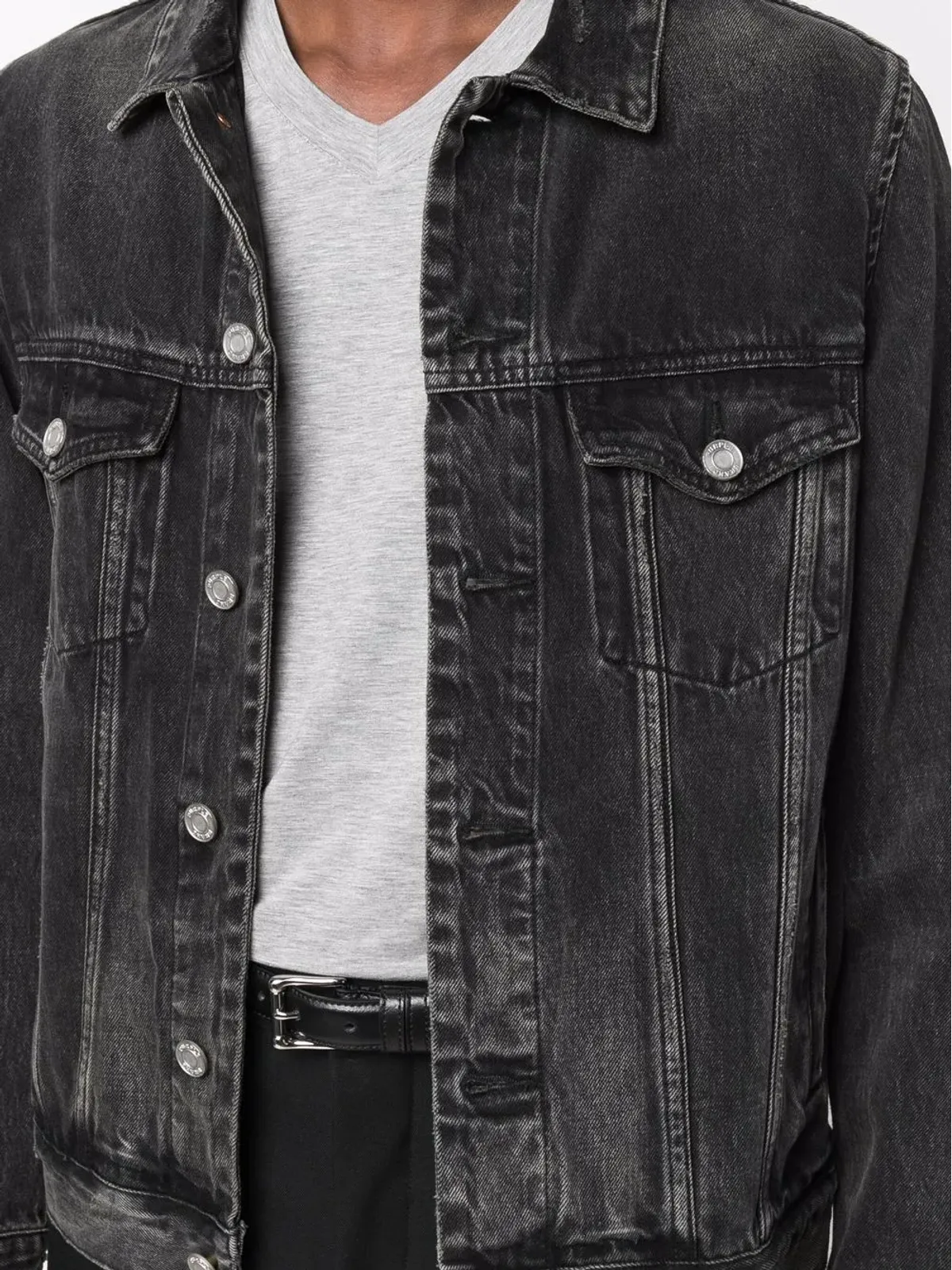 TOM FORD Vネック コットン混紡 Tシャツ - グリーン - 画像5