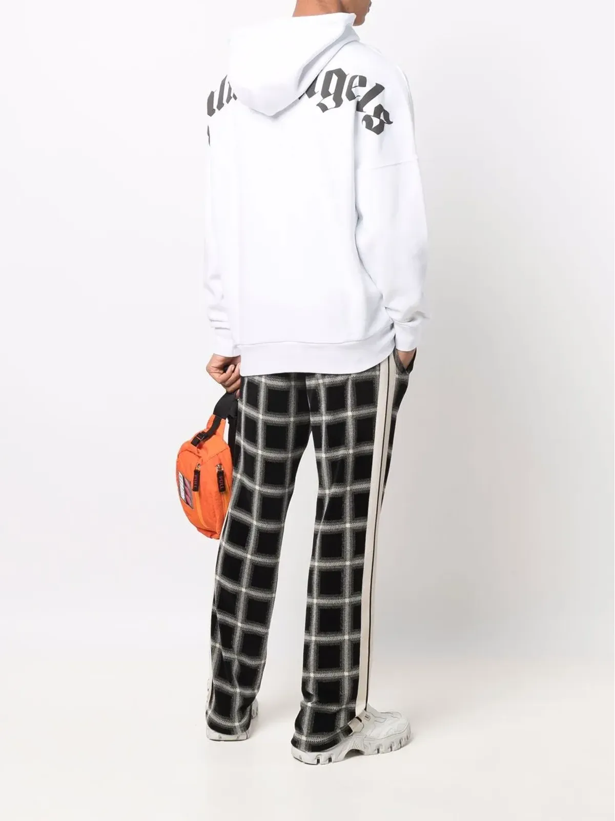 Palm Angels ロゴプリント ドローコード付きフーディー - 画像2