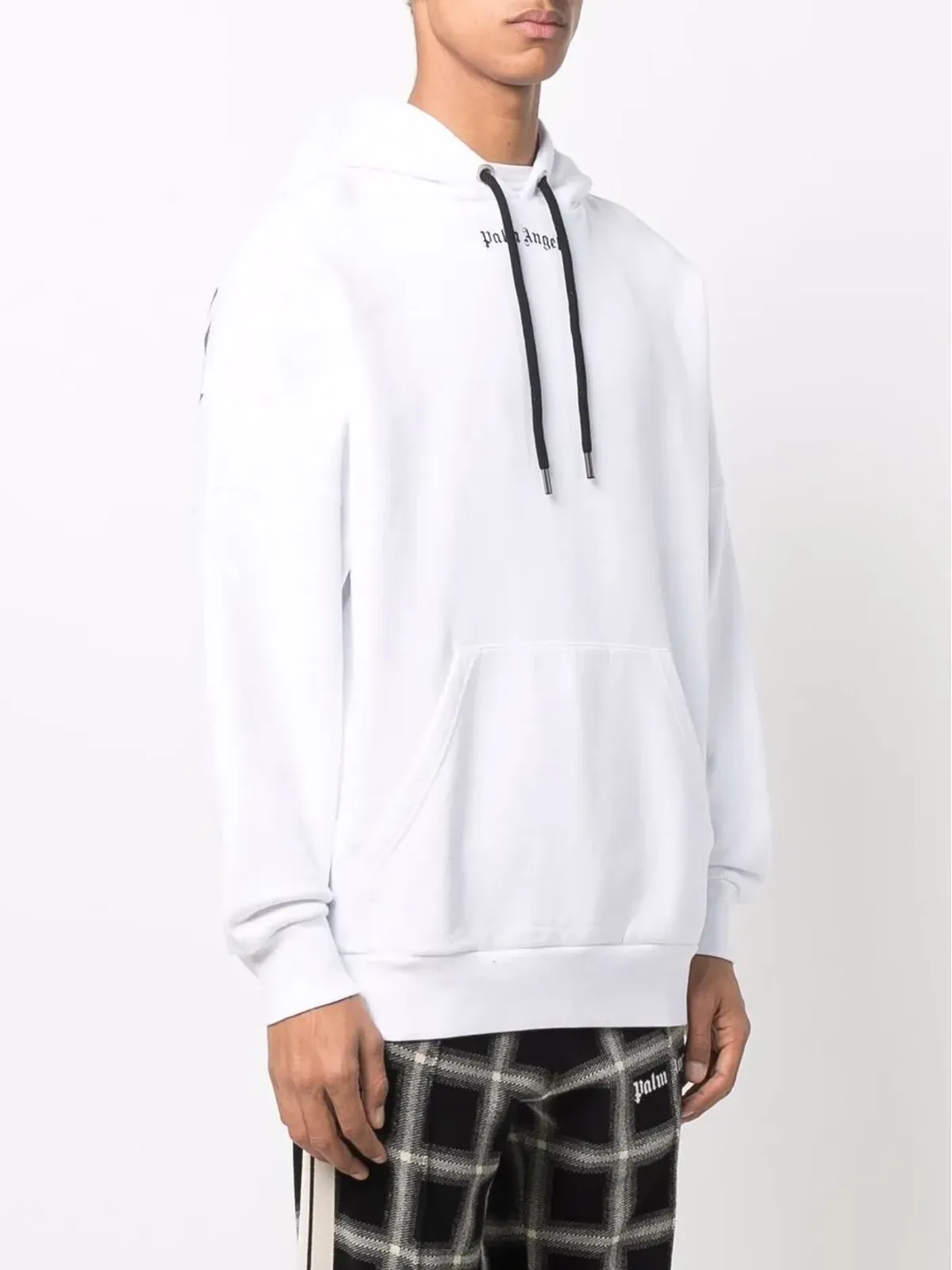 Palm Angels ロゴプリント ドローコード付きフーディー - 画像4