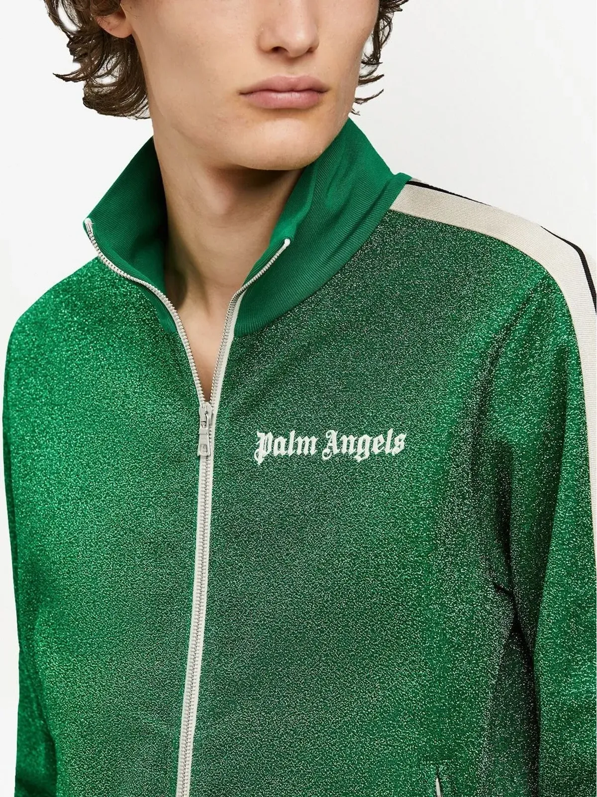 Palm Angels グリッターラメ入り トラックジャケット - 画像5