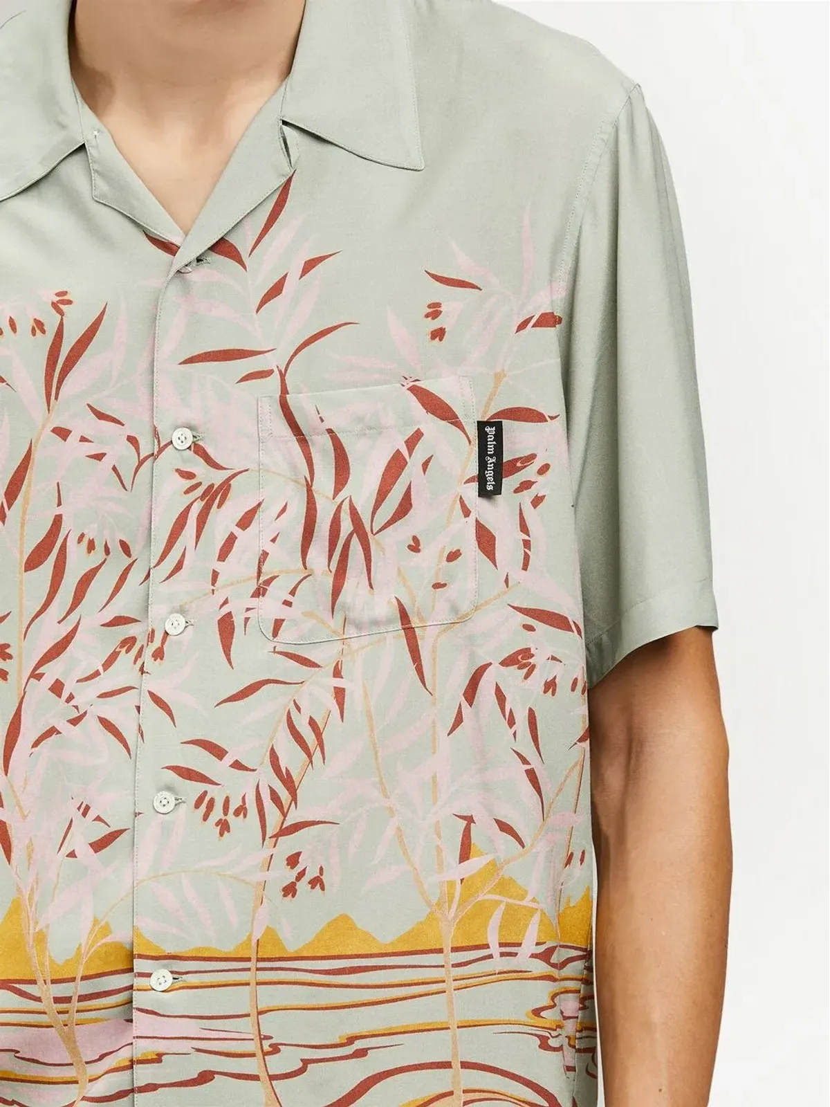 Palm Angels ラグーンプリント半袖シャツ - 画像5
