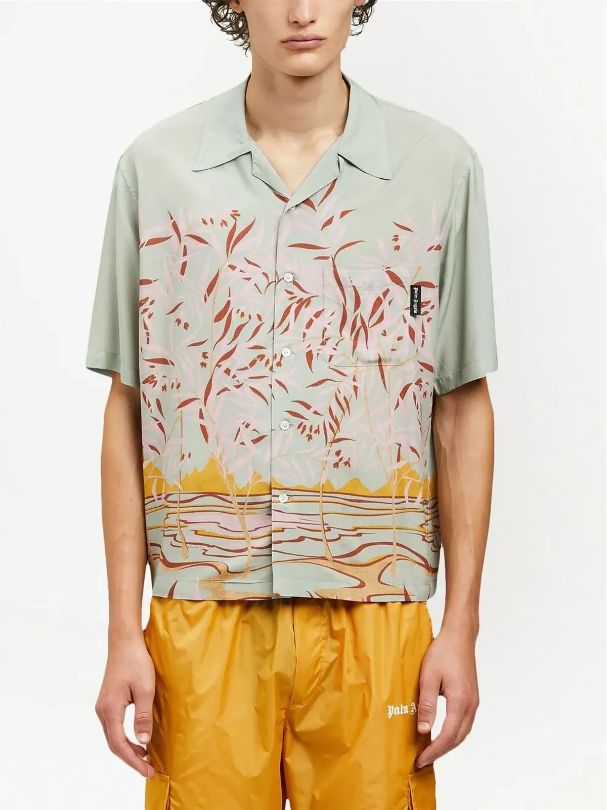 Palm Angels ラグーンプリント半袖シャツ - 画像3