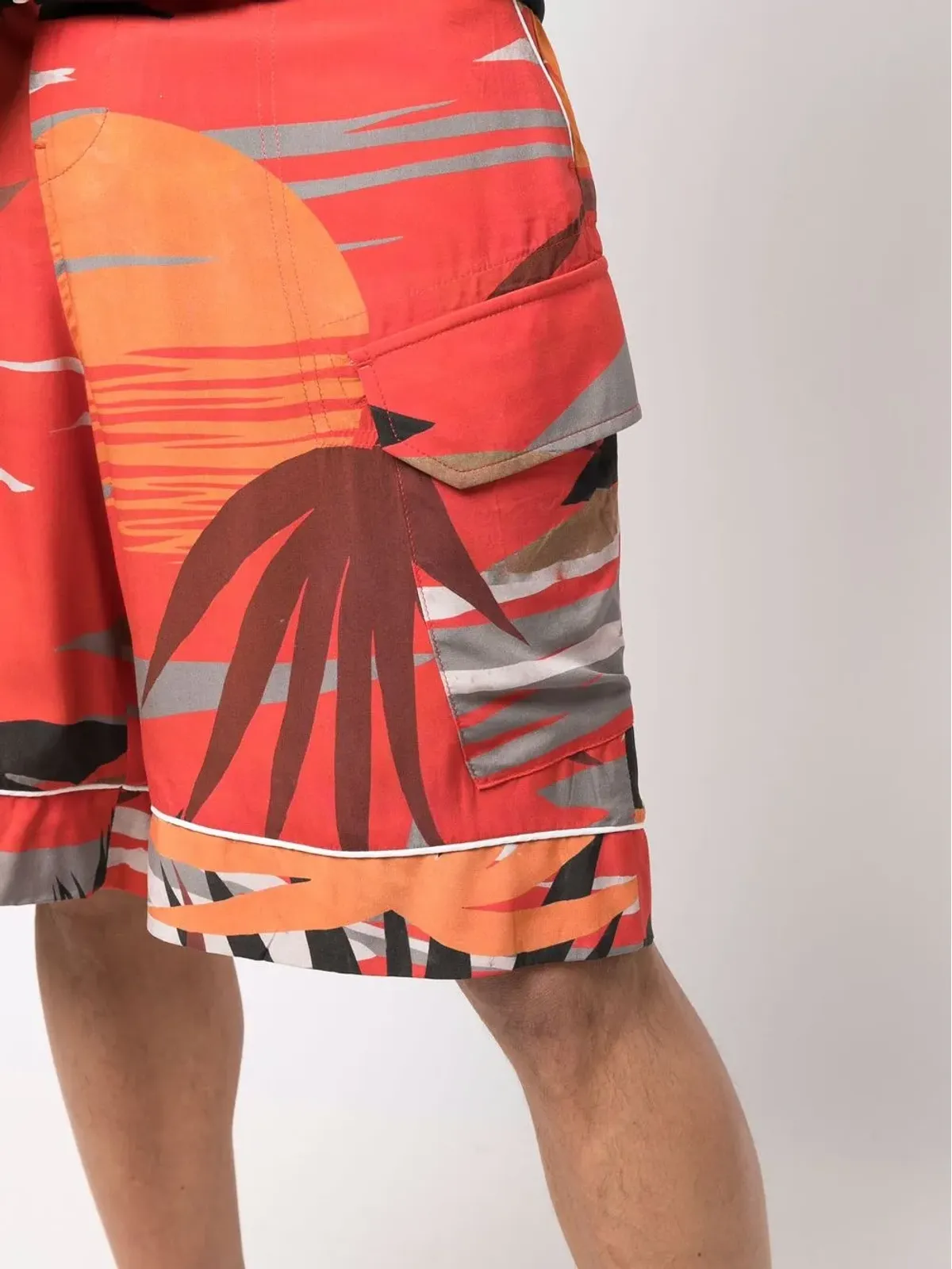 Palm Angels ハワイ グラフィックプリント カーゴショーツ - 画像5