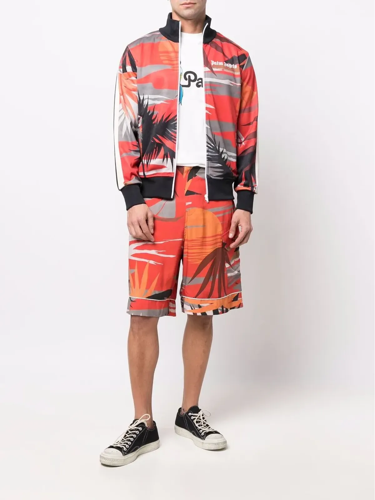 Palm Angels ハワイ グラフィックプリント カーゴショーツ - 画像2