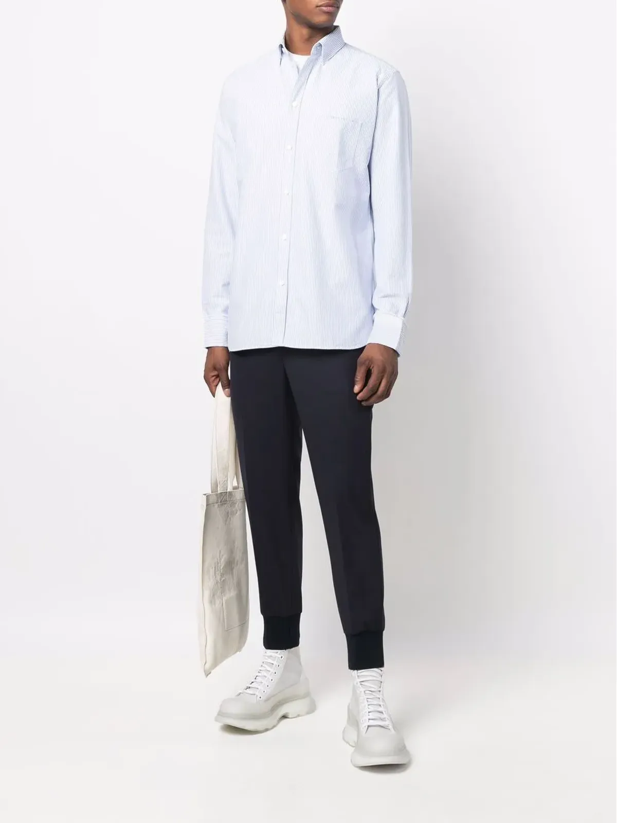 Golden Goose ストライプシャツ ブルー - 画像2