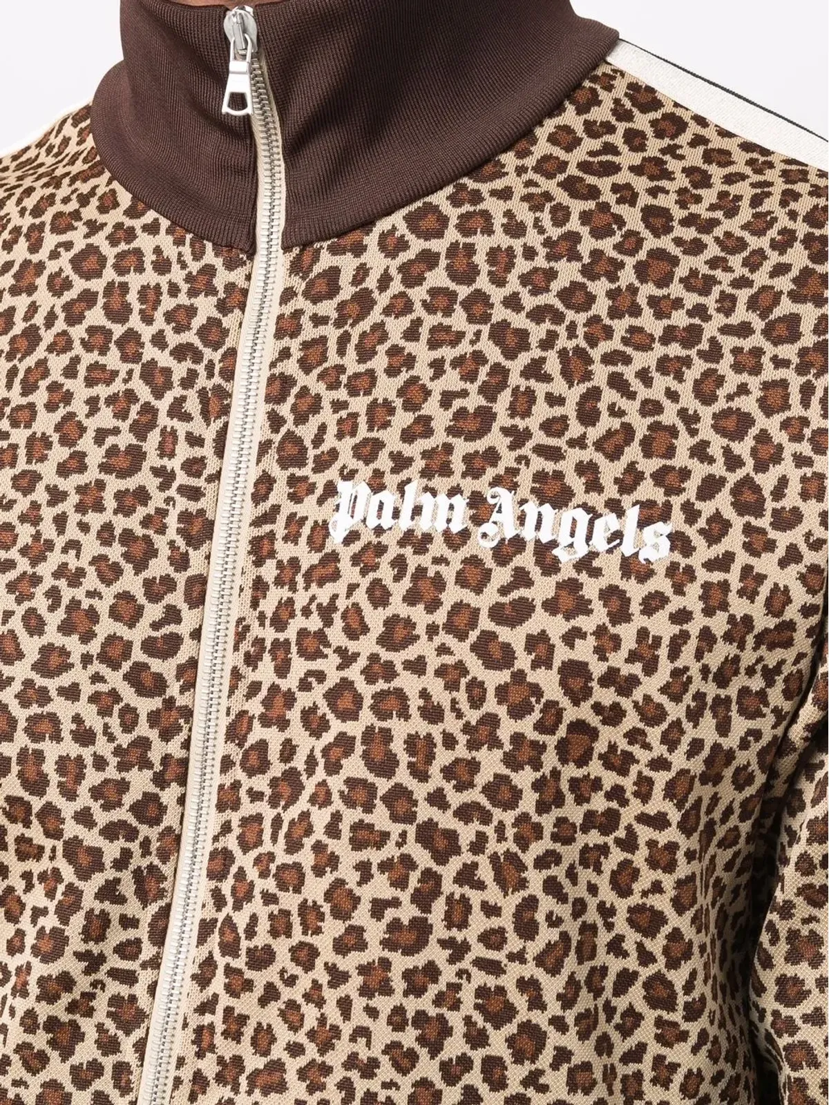 Palm Angels レオパードジャカードジップジャケット - 画像5