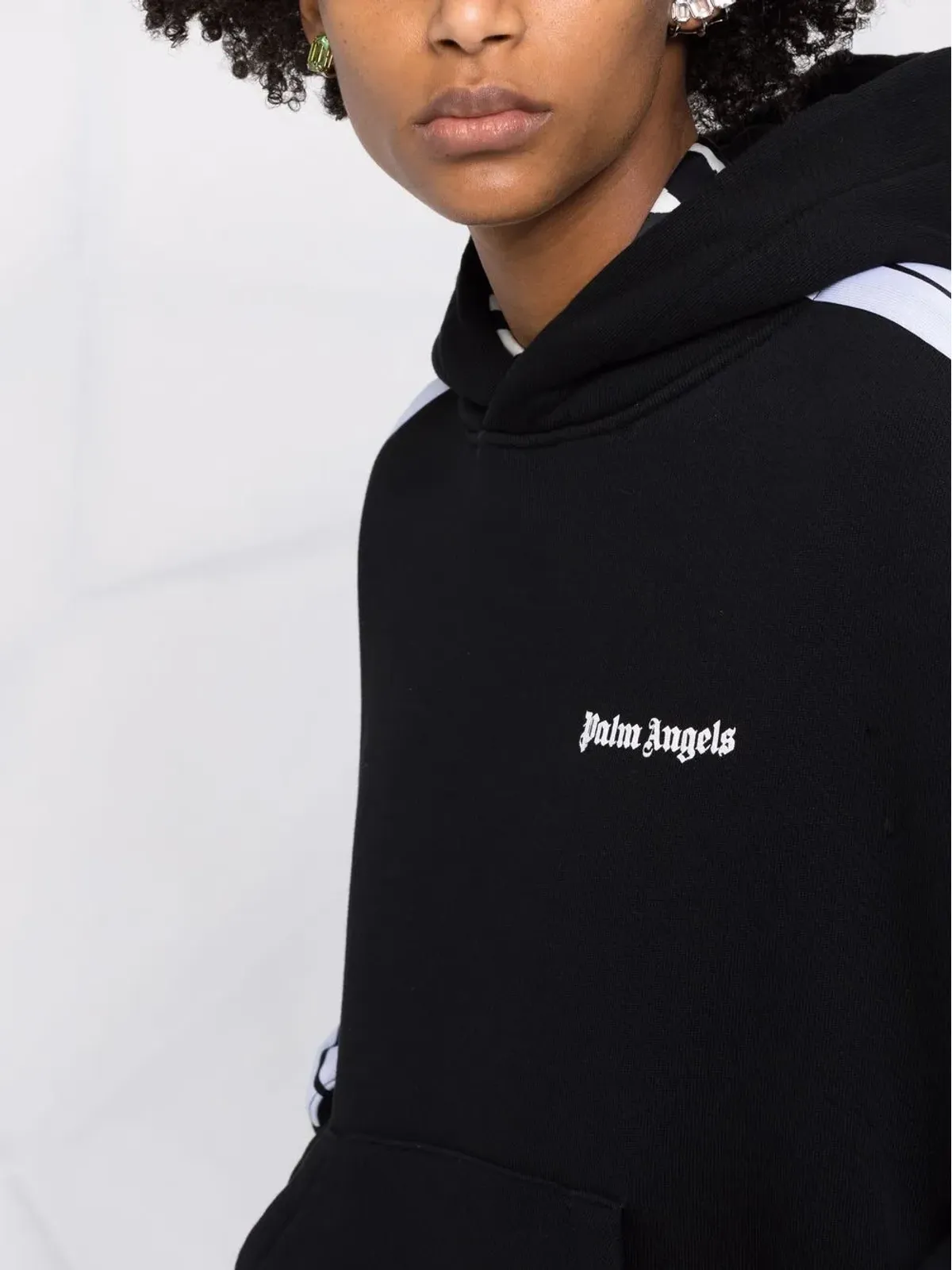 Palm Angels ロゴプリント長袖フーディ - 画像5