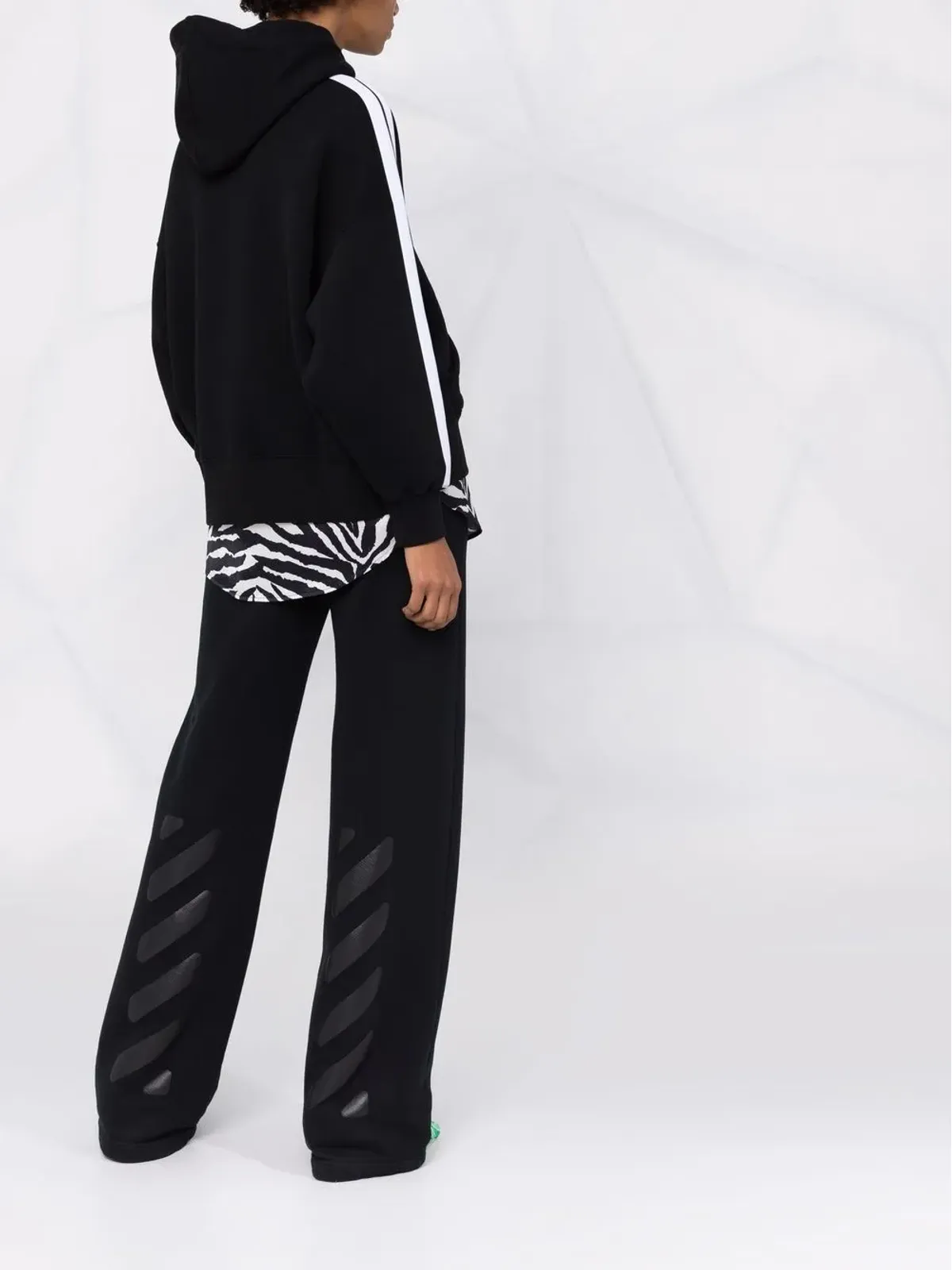 Palm Angels ロゴプリント長袖フーディ - 画像4