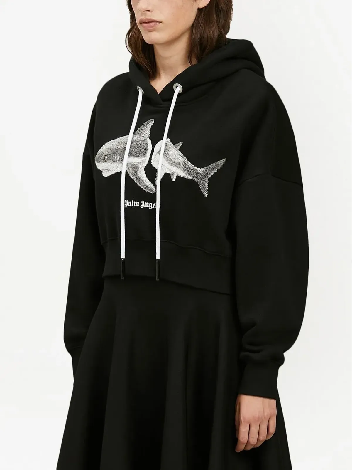 Palm Angels シャーク コットン フーディー - 画像5