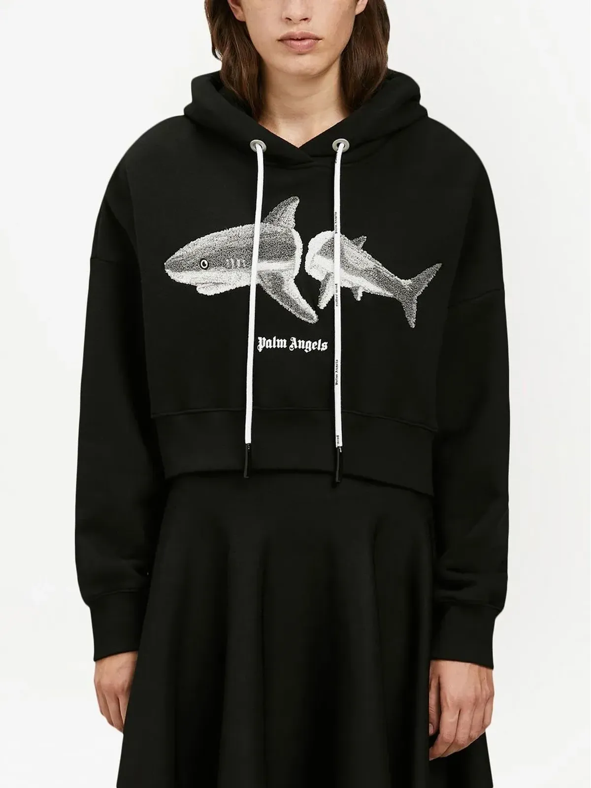 Palm Angels シャーク コットン フーディー - 画像3