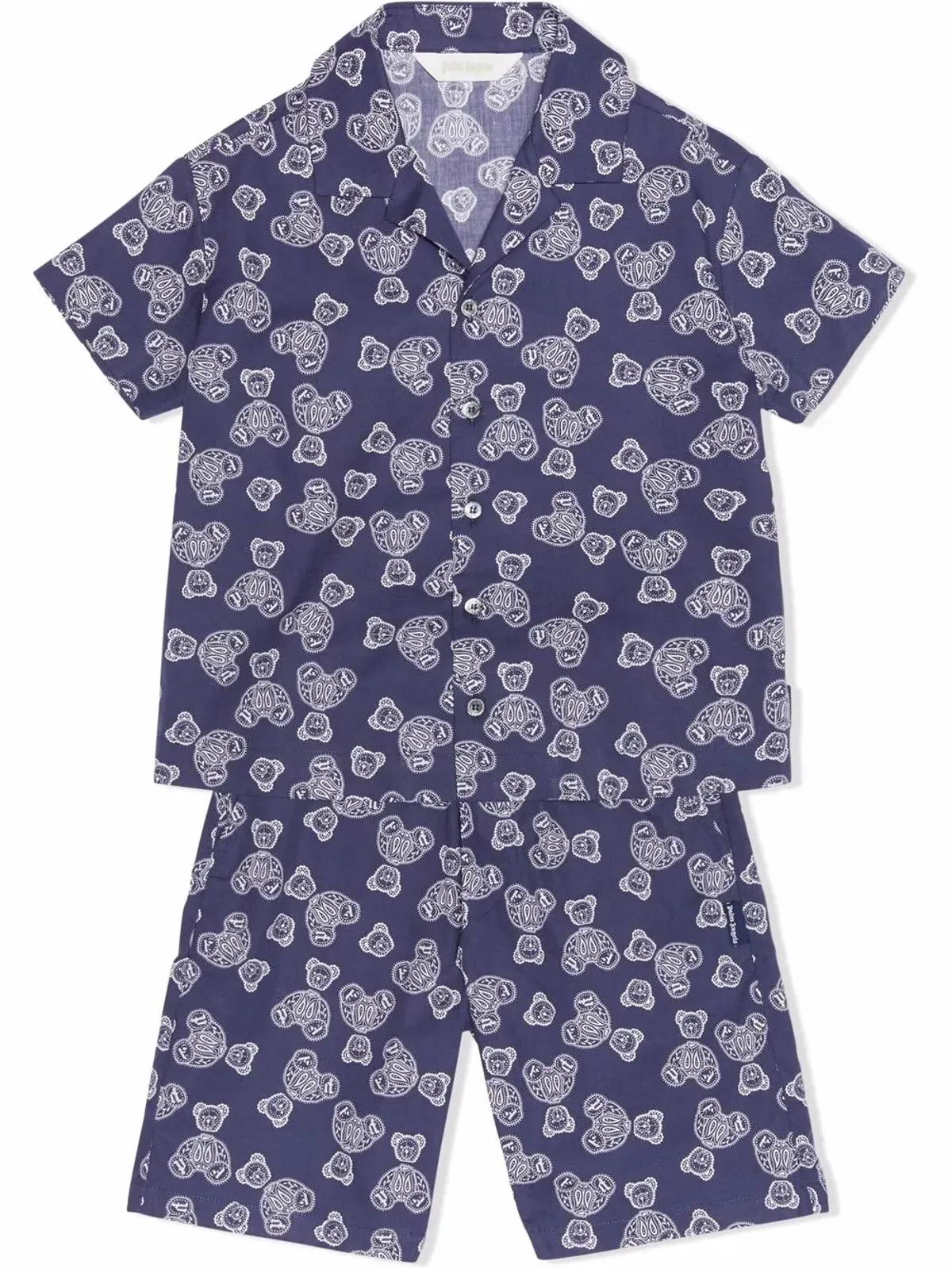 Palm Angels Kids 全体にテディ柄のチノショーツ - 画像2
