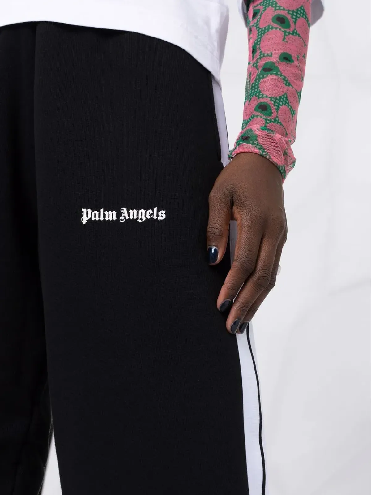 Palm Angels ロゴプリント トラックパンツ - ブラック - 画像3