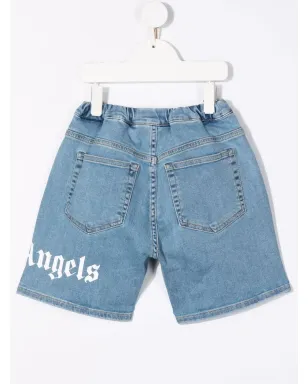 Palm Angels Kids デニムショーツ（ダメージ加工） - サムネイル2