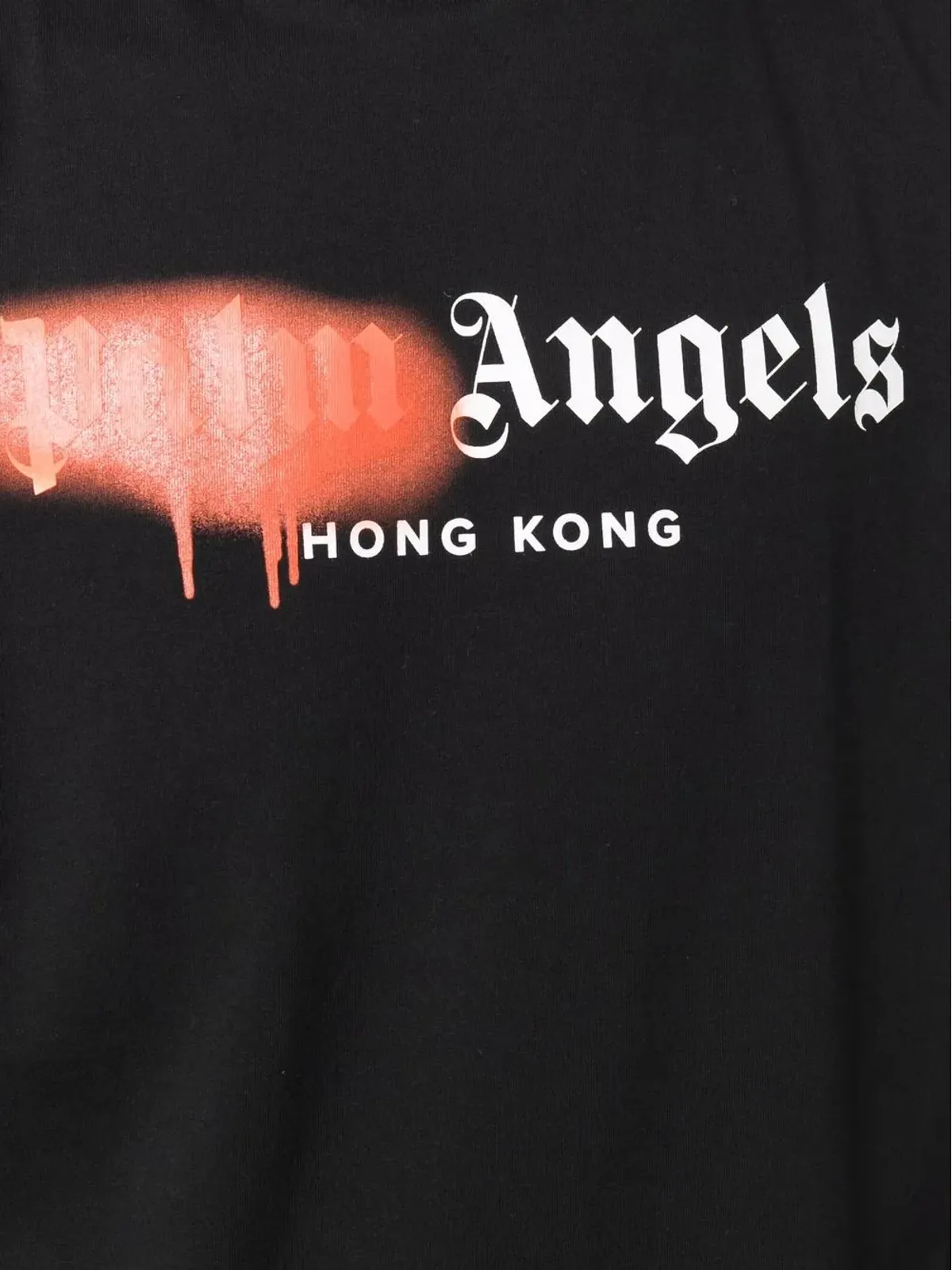 Palm Angels 香港スプレードロゴTシャツ ブラック - 画像5