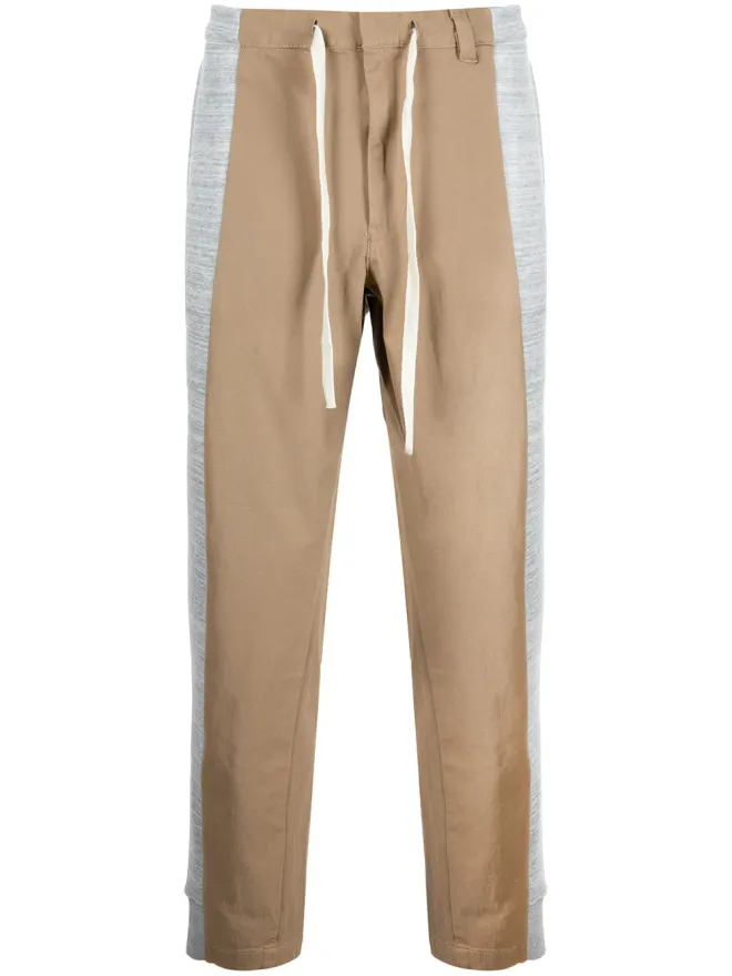 ROMEO HUNTE ROMEO HUNTE パネルドデザインのドローストリング チノパンツ - ブラウンの商品画像