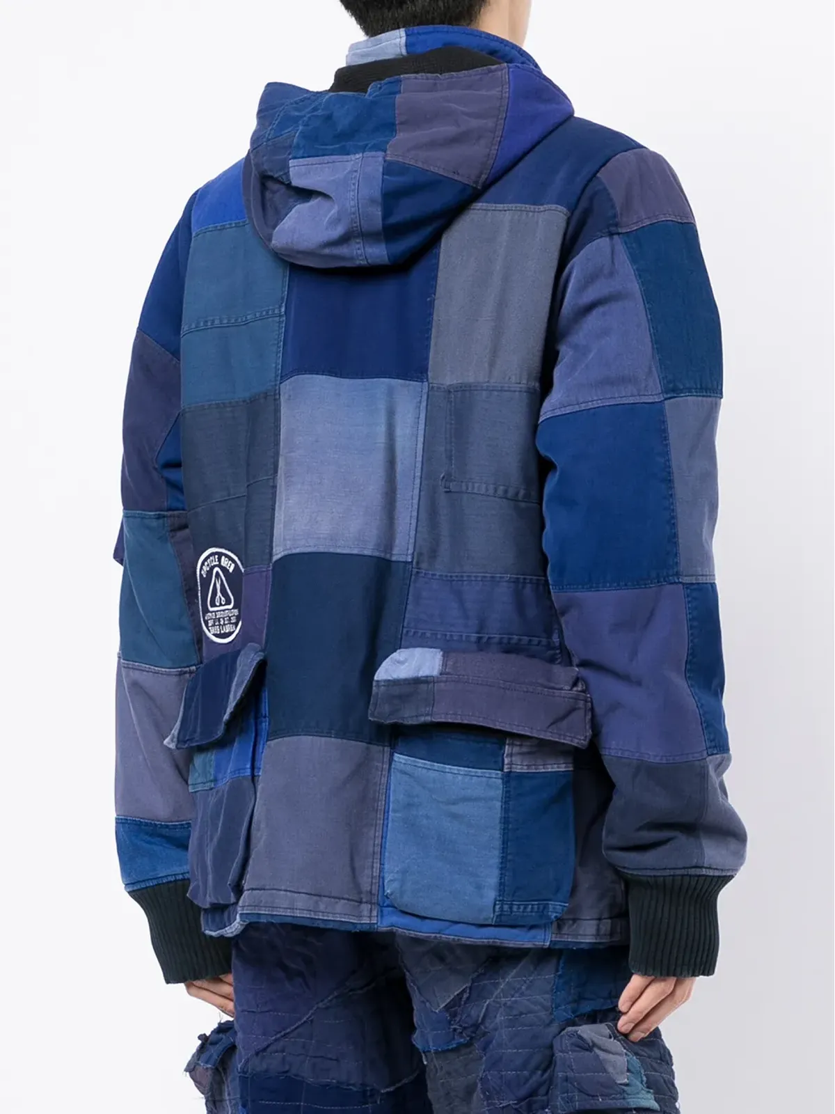 Greg Lauren パッチワークデザインコート - 画像4