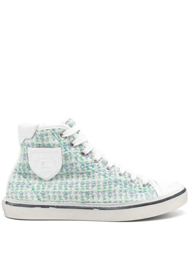 Saint Laurent Saint Laurent ロゴパッチスニーカー - グリーンの商品画像