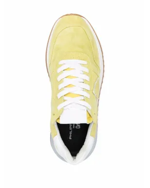 Philippe Model Paris パネルド ローカット スエード スニーカー - イエロー - サムネイル4