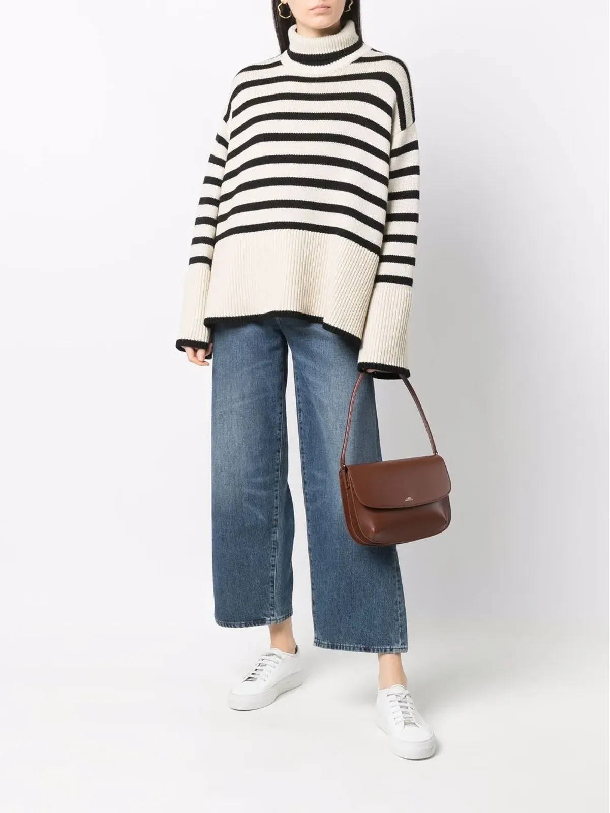 A.P.C. サラ レザー ショルダーバッグ - ブラウン - 画像2