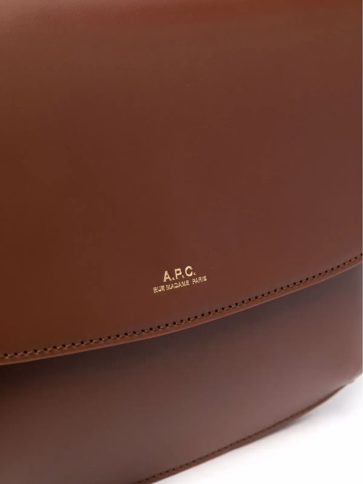 A.P.C. サラ レザー ショルダーバッグ - ブラウン - 画像4
