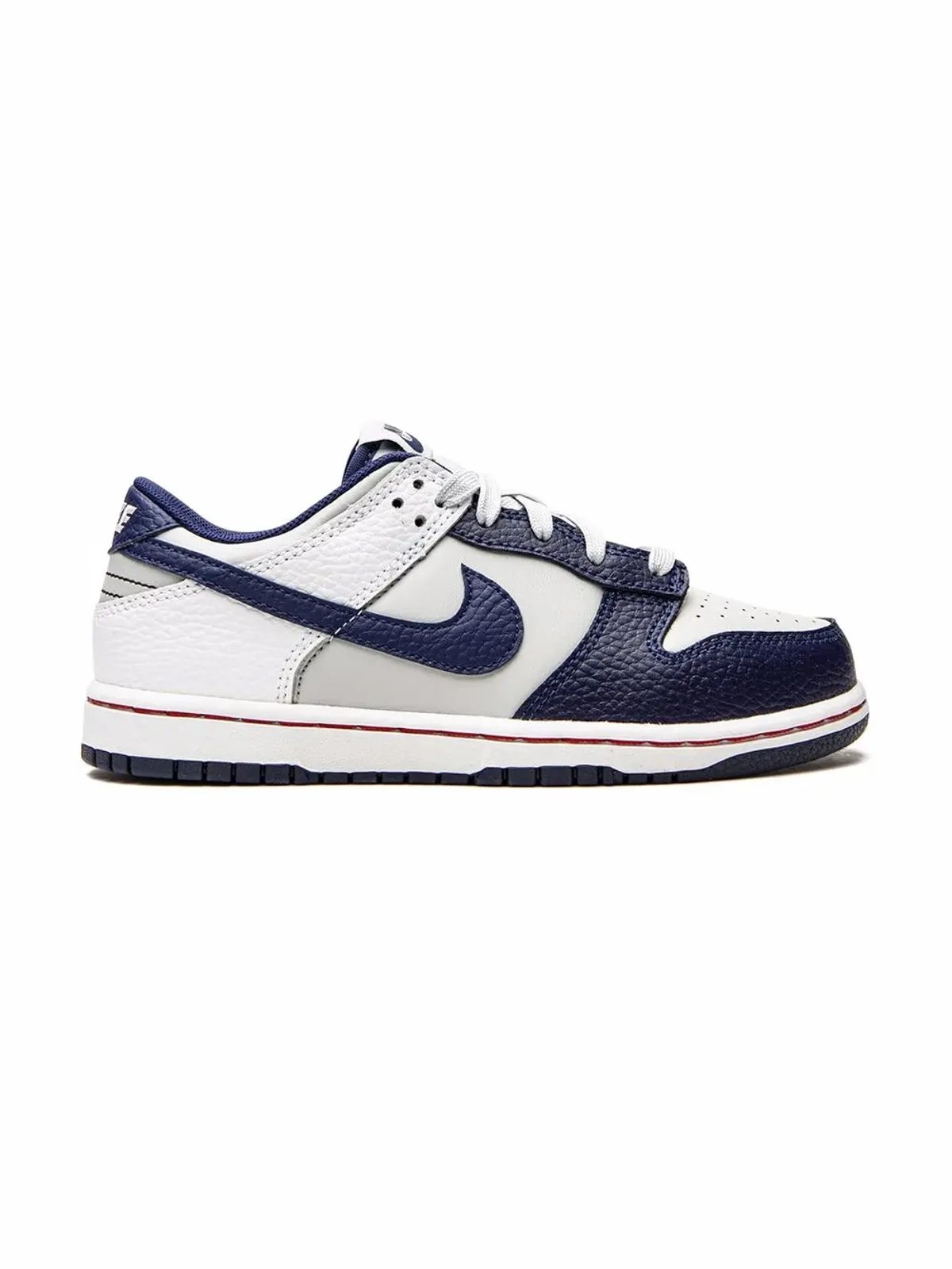 Nike Kids NBA Dunk Low 75周年 Brooklyn Nets スニーカー - グレー - 画像2