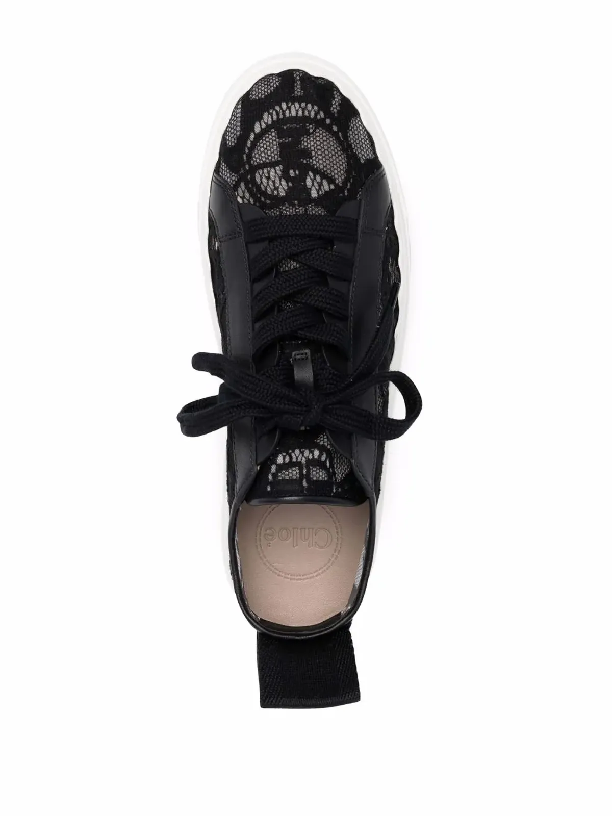 Chloé Lauren レース ローカットスニーカー - 画像4