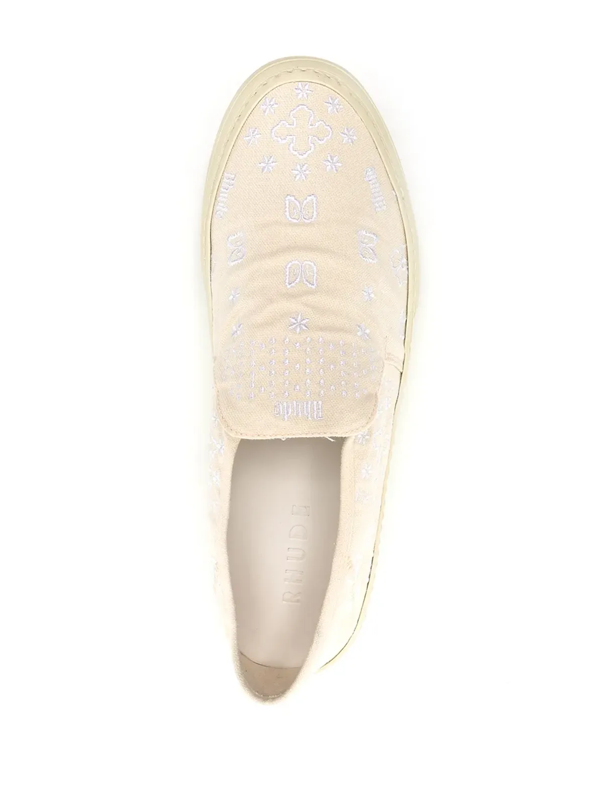 RHUDE 刺繍デザイン スリッポン シューズ - 画像4