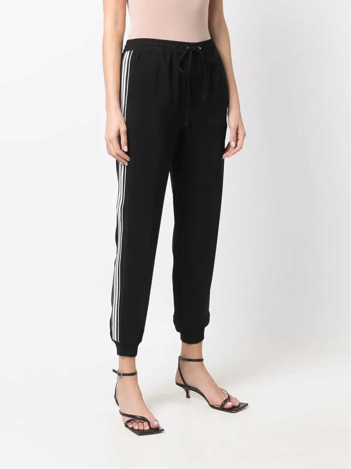 Lauren Ralph Lauren ストライプ柄テーパードパンツ - 画像3