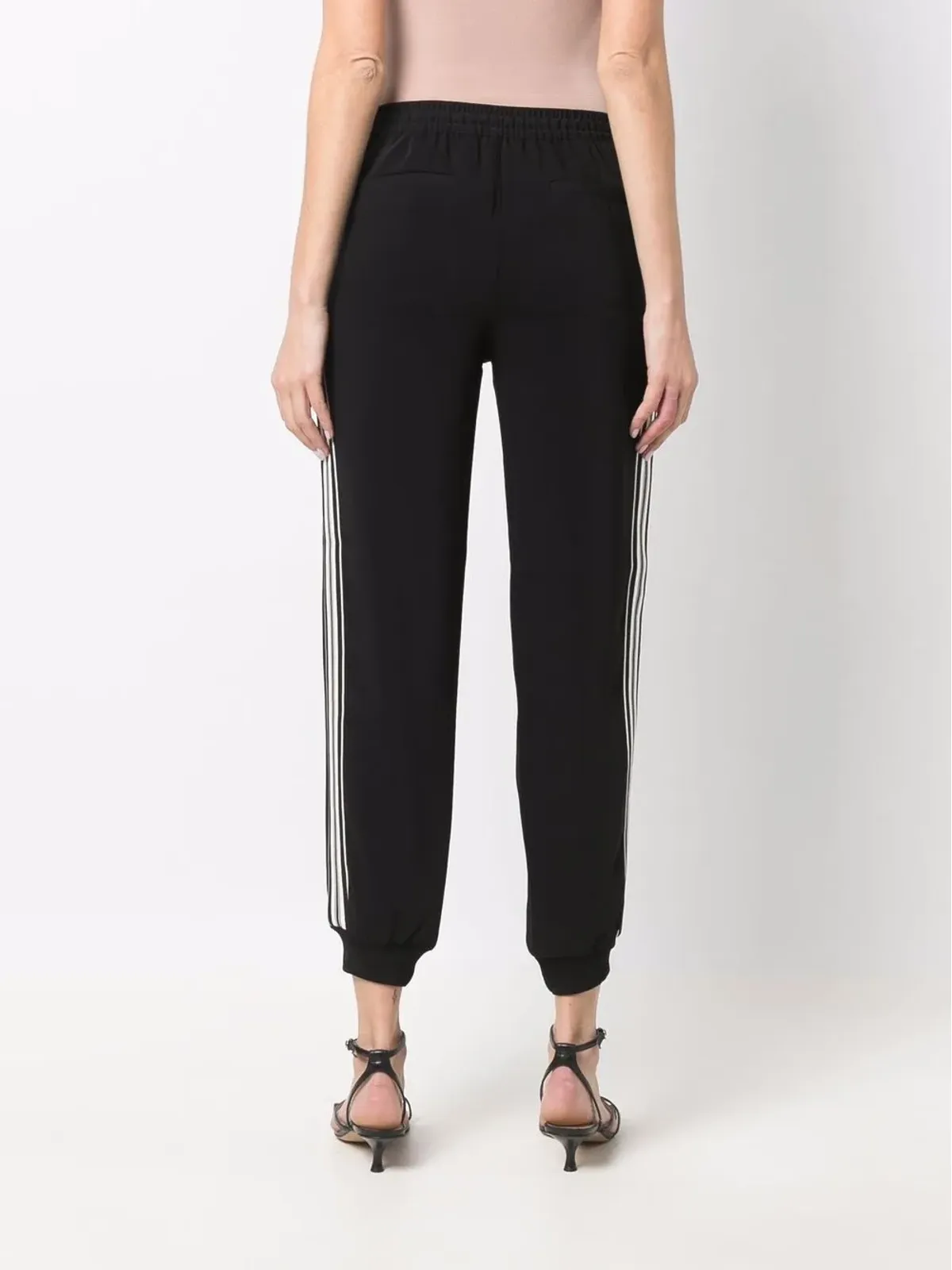 Lauren Ralph Lauren ストライプ柄テーパードパンツ - 画像4