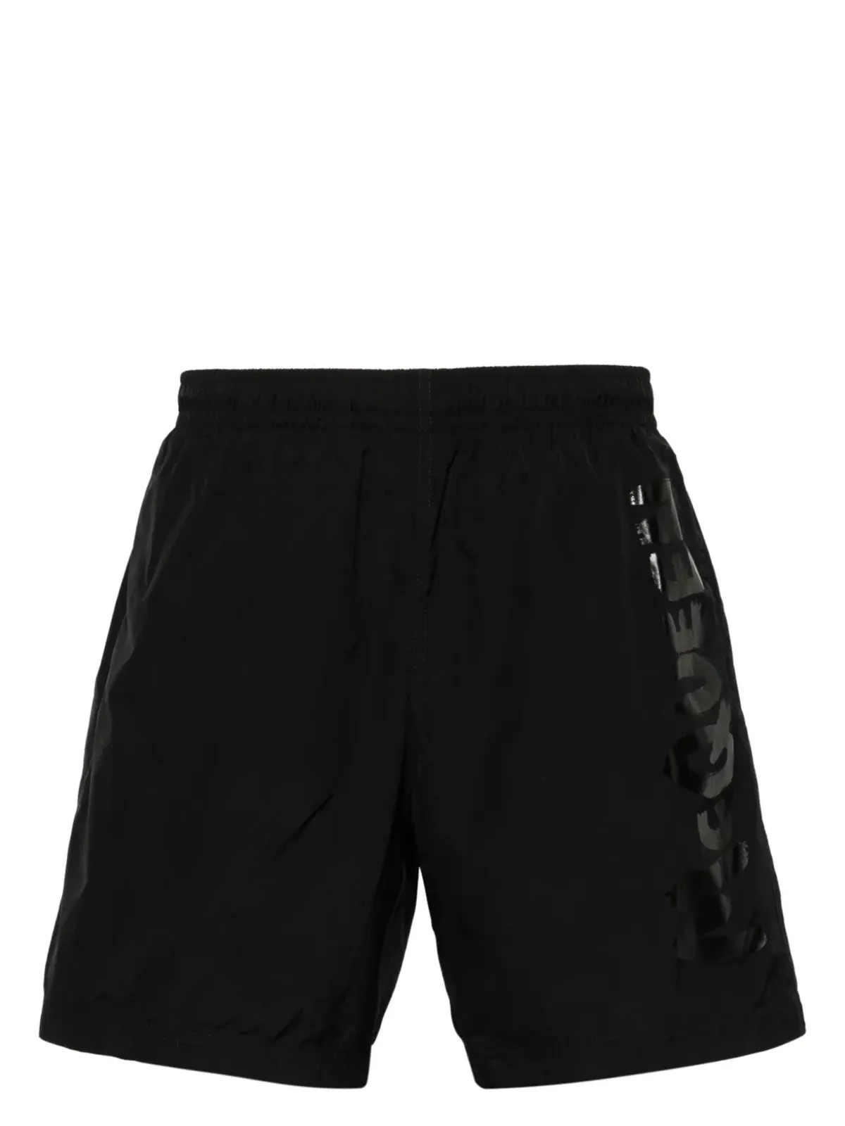 Alexander McQueen ロゴプリント スイムショーツ - 画像1