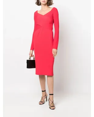 Ralph Lauren Collection ミッドレングス カクテルドレス - レッド - サムネイル2
