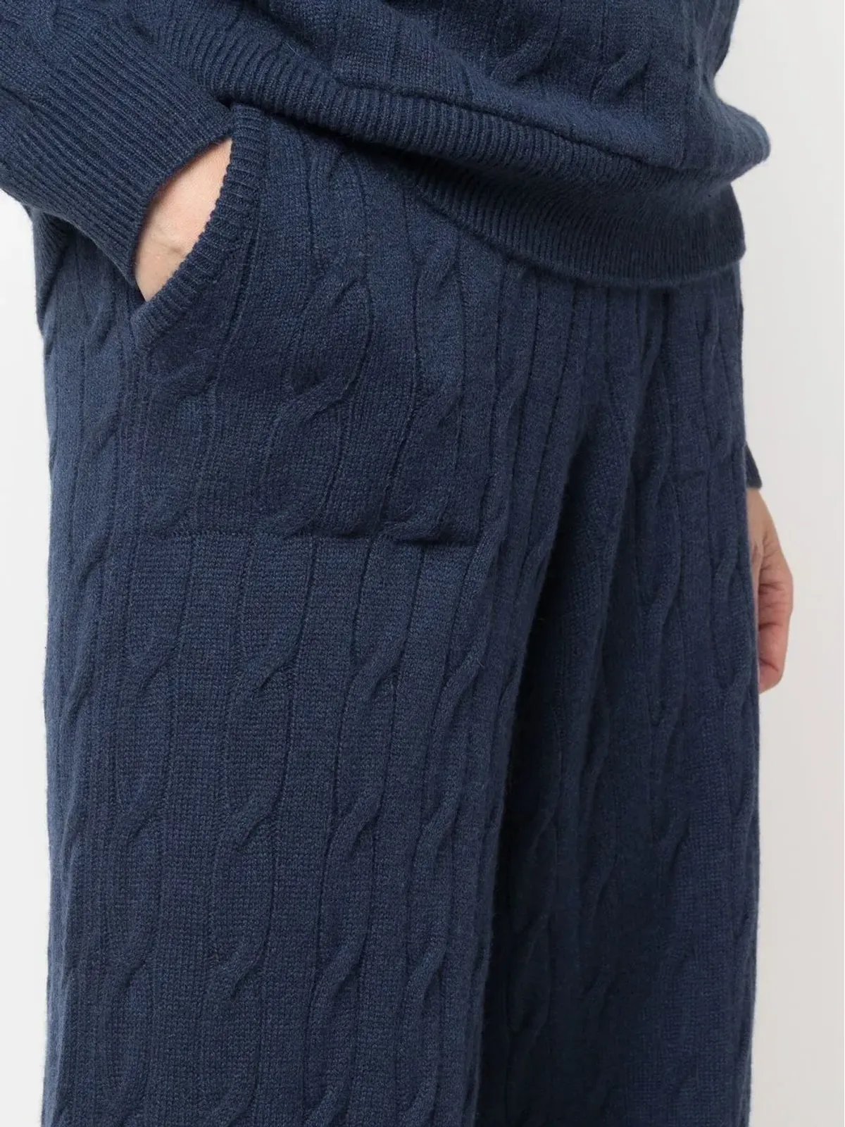Ralph Lauren Collection リサイクルカシミヤのワイドレッグパンツ - 画像5