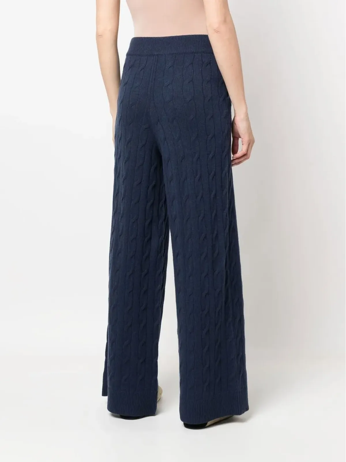 Ralph Lauren Collection リサイクルカシミヤのワイドレッグパンツ - 画像4