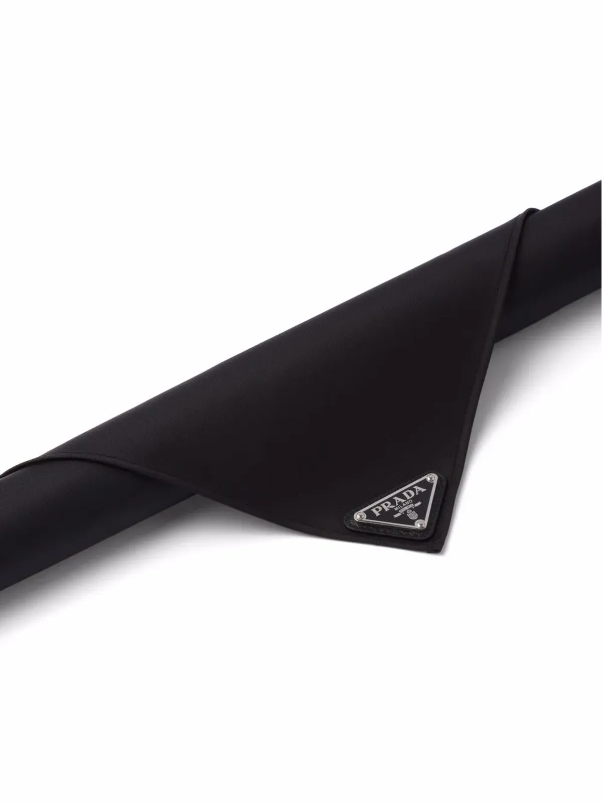 Prada Re-Nylon logo-plaque foulard - Black - 画像2
