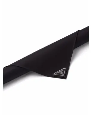 Prada Re-Nylon logo-plaque foulard - Black - サムネイル2