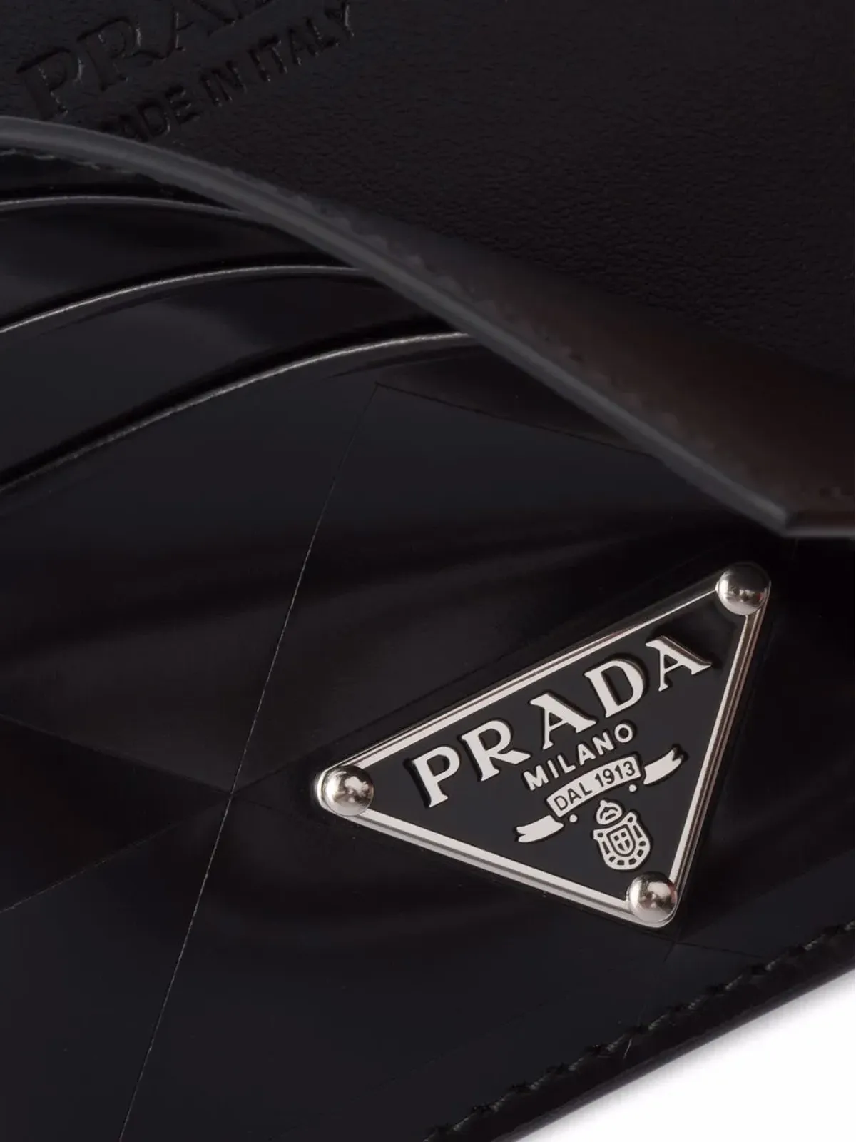 Prada ロゴプレート レザー カードホルダー - 画像3