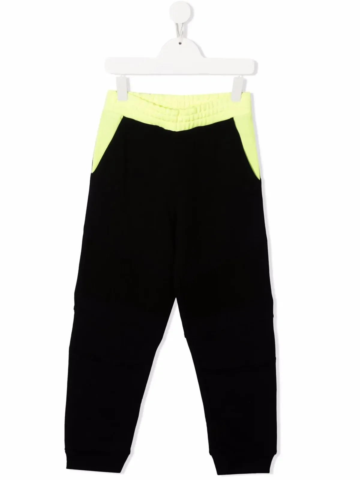 Balmain Kids colour-block track pants - Black - 画像1