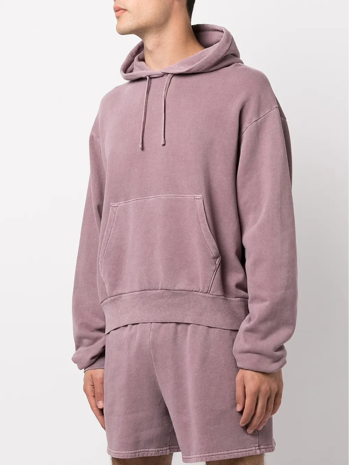 John Elliott 長袖コットンフーディ レッド - 画像3