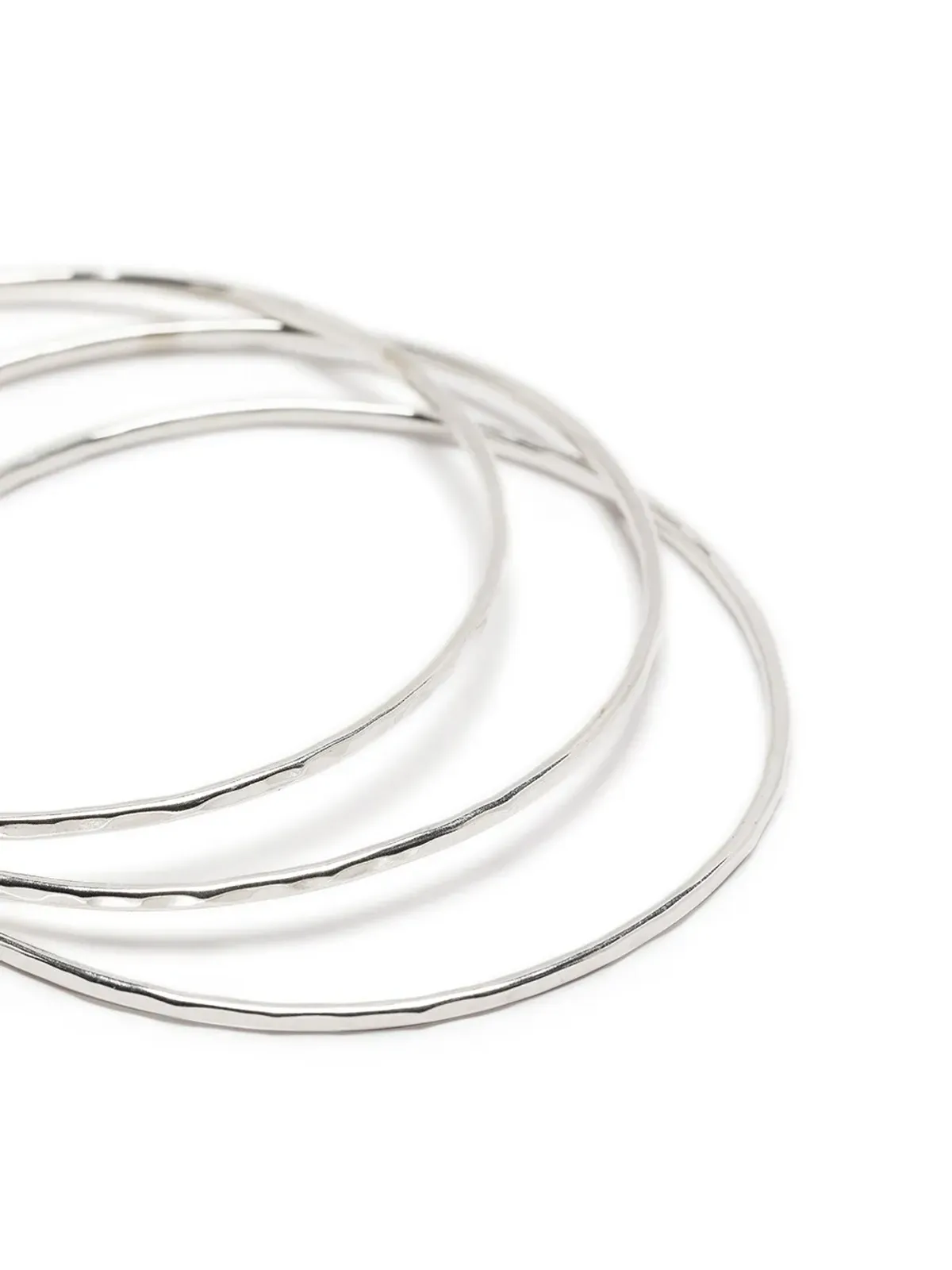 DOWER AND HALL hammered nomad bangle set - Silver - 画像3