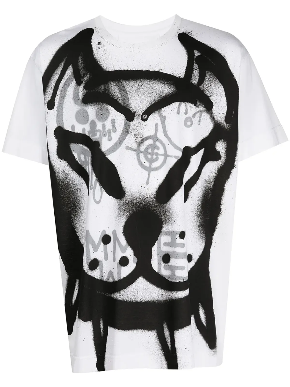 Givenchy グラフィティプリント コットン Tシャツ - ホワイト - 画像1